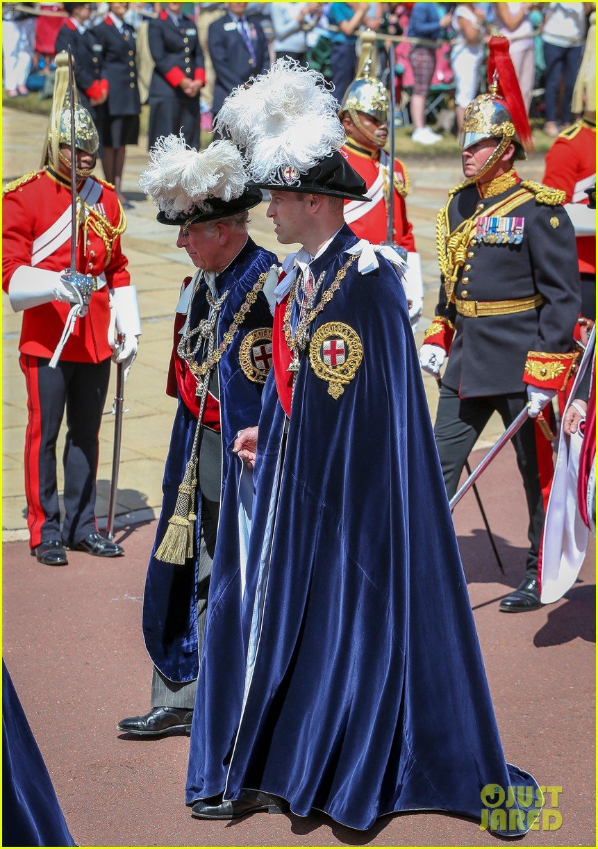Prince William Joins Prince Charles at Order of the Garter Parade