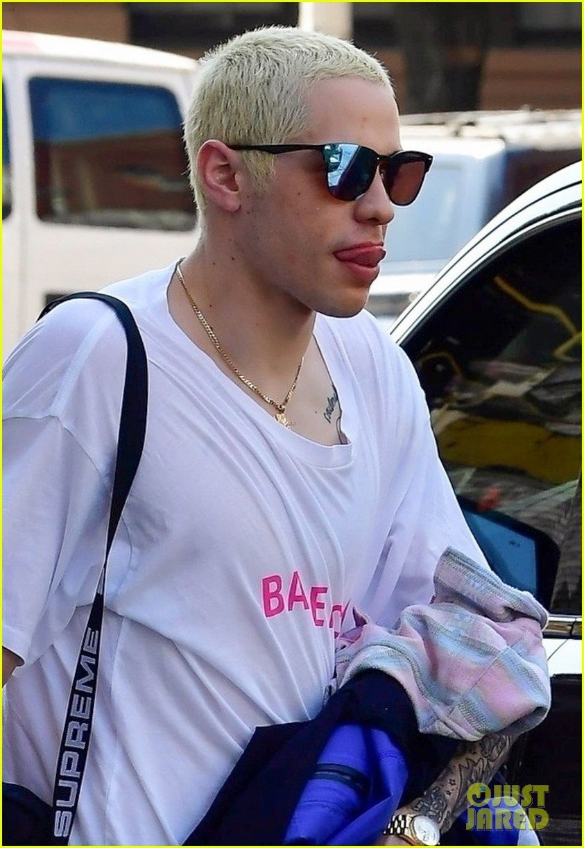 pete davidson debuts new bleached blonde hair in nyc 02