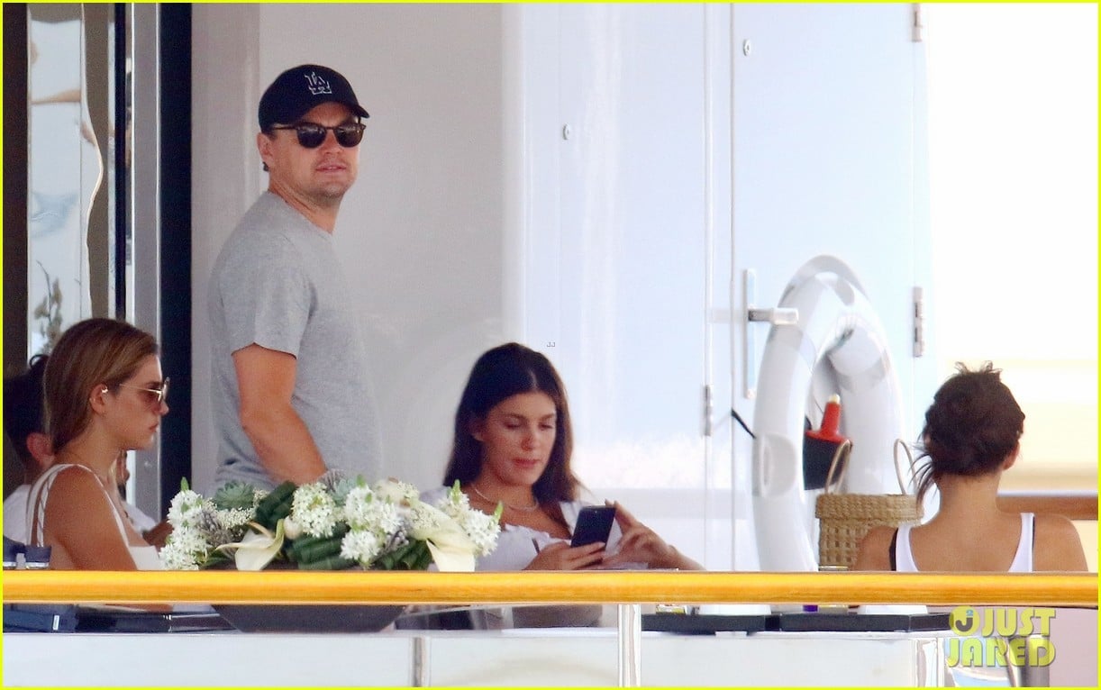 leonardo dicaprio relaxes on a yacht with camila morrone 474123231