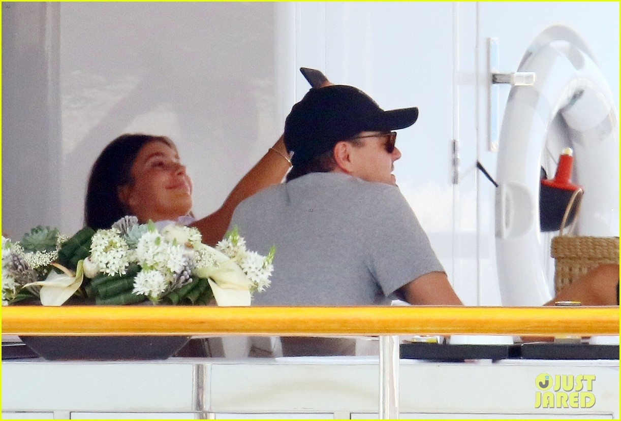 leonardo dicaprio relaxes on a yacht with camila morrone 484123232