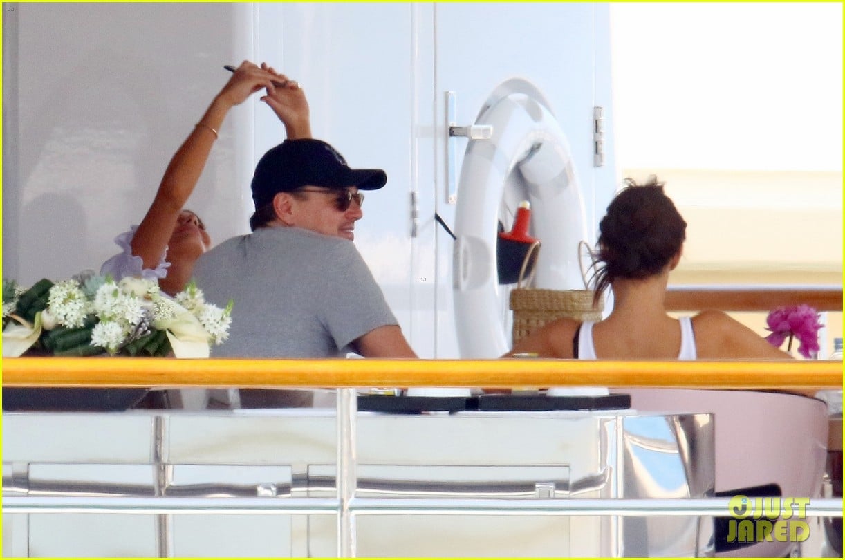 leonardo dicaprio relaxes on a yacht with camila morrone 514123235