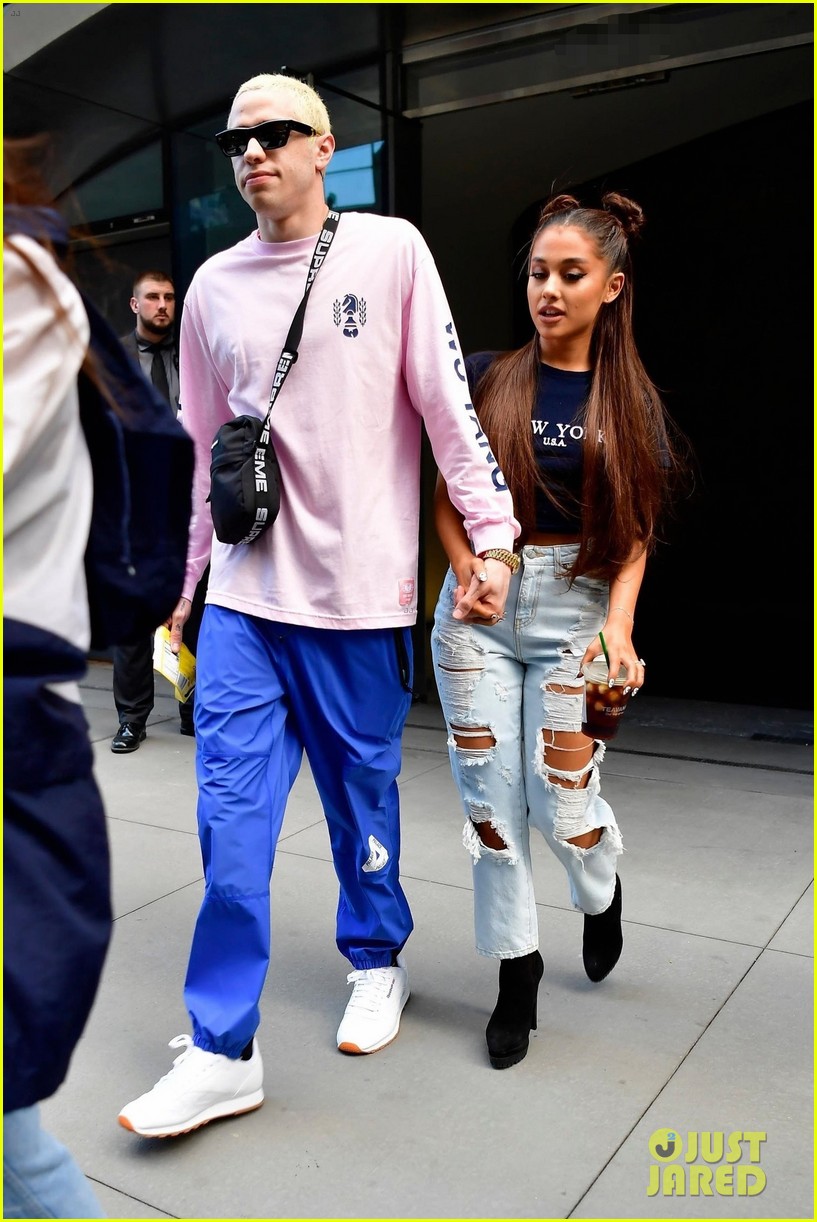 Ariana Grande & Pete Davidson Step Out Ahead of Her Amazon Music
