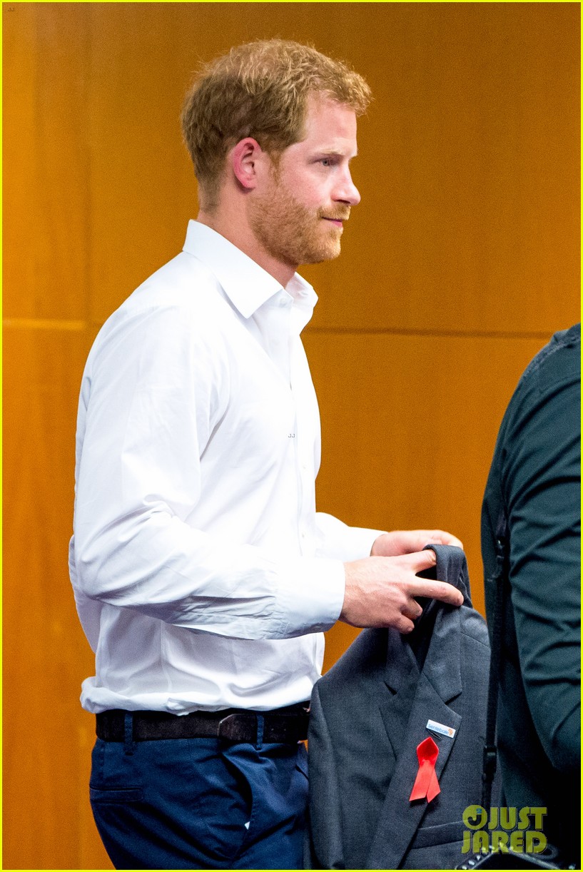 prince harry steps out solo for aids conference in amsterdam 104119179