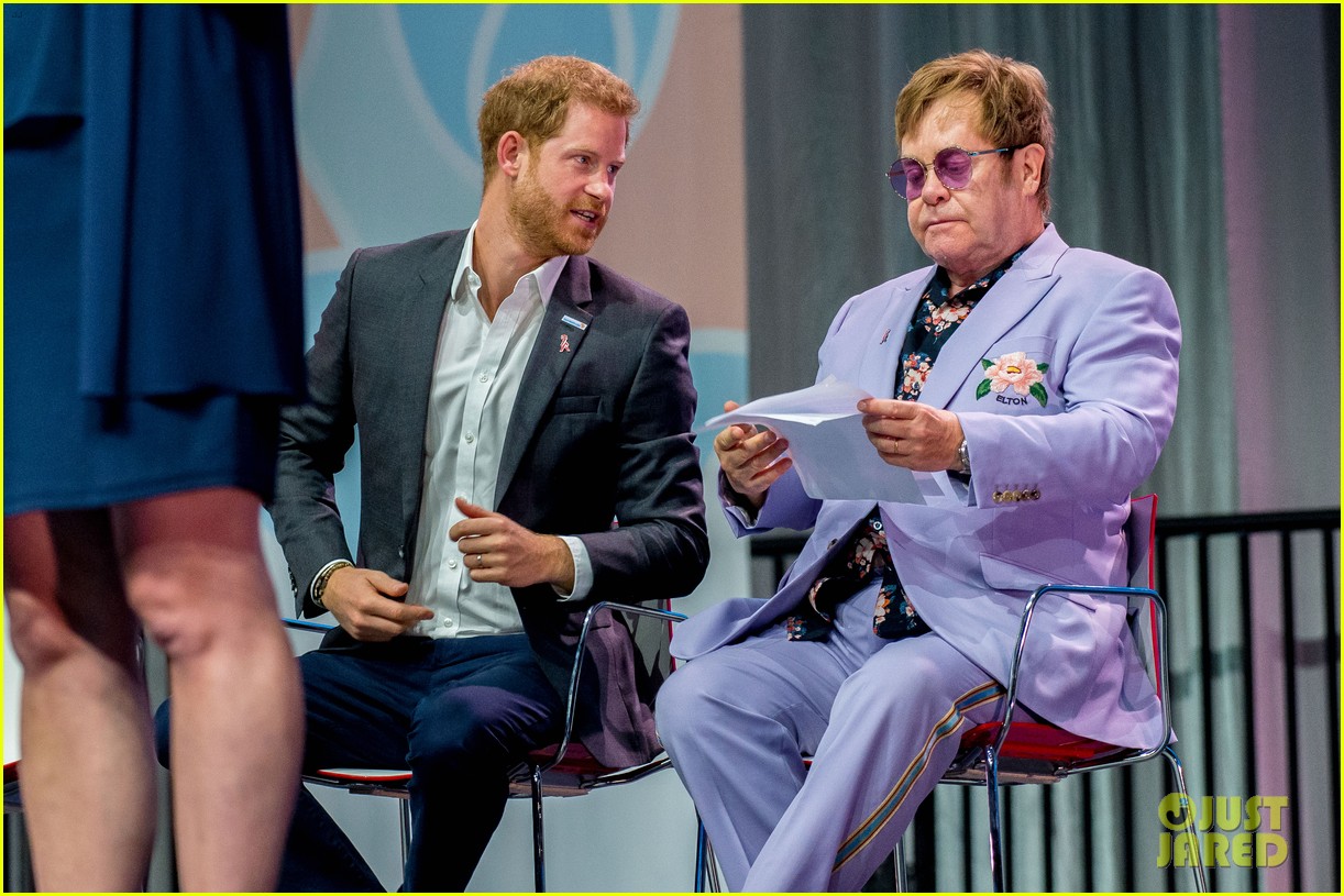 Prince Harry Reunites With Elton John to Launch AIDS Initiative in