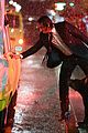 keanu reeves stops a cab in rain john wick 3 06