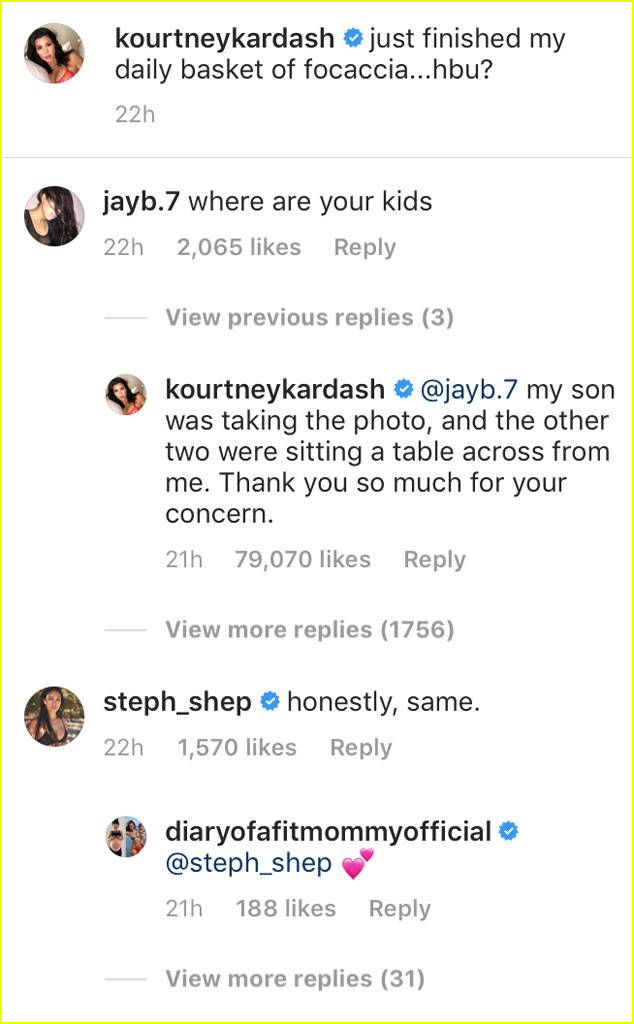 kourtney kardashian takes on mommy shamers during italian vacation4112183