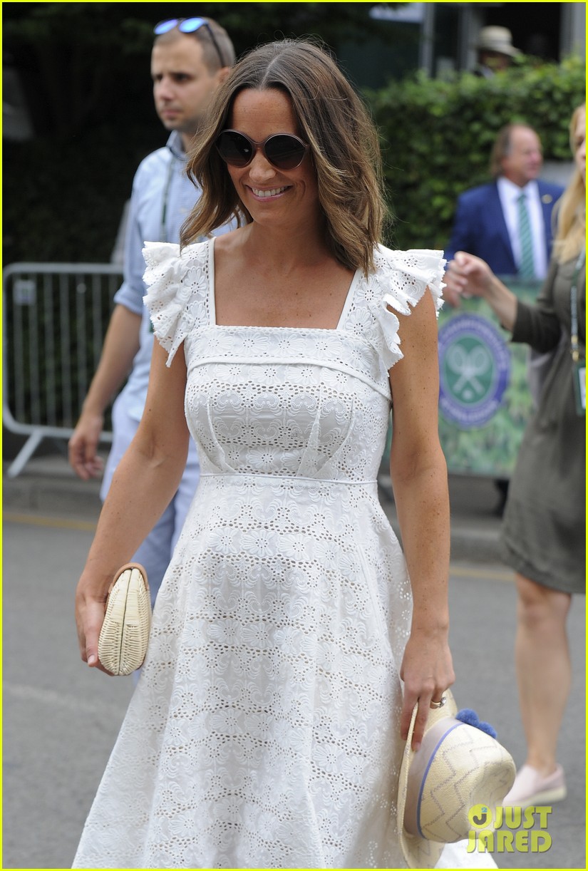 pregnant pippa middleton joins brother james at wimbledon championships 16