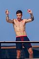 liam payne dances works out while shirtless on a yacht 03