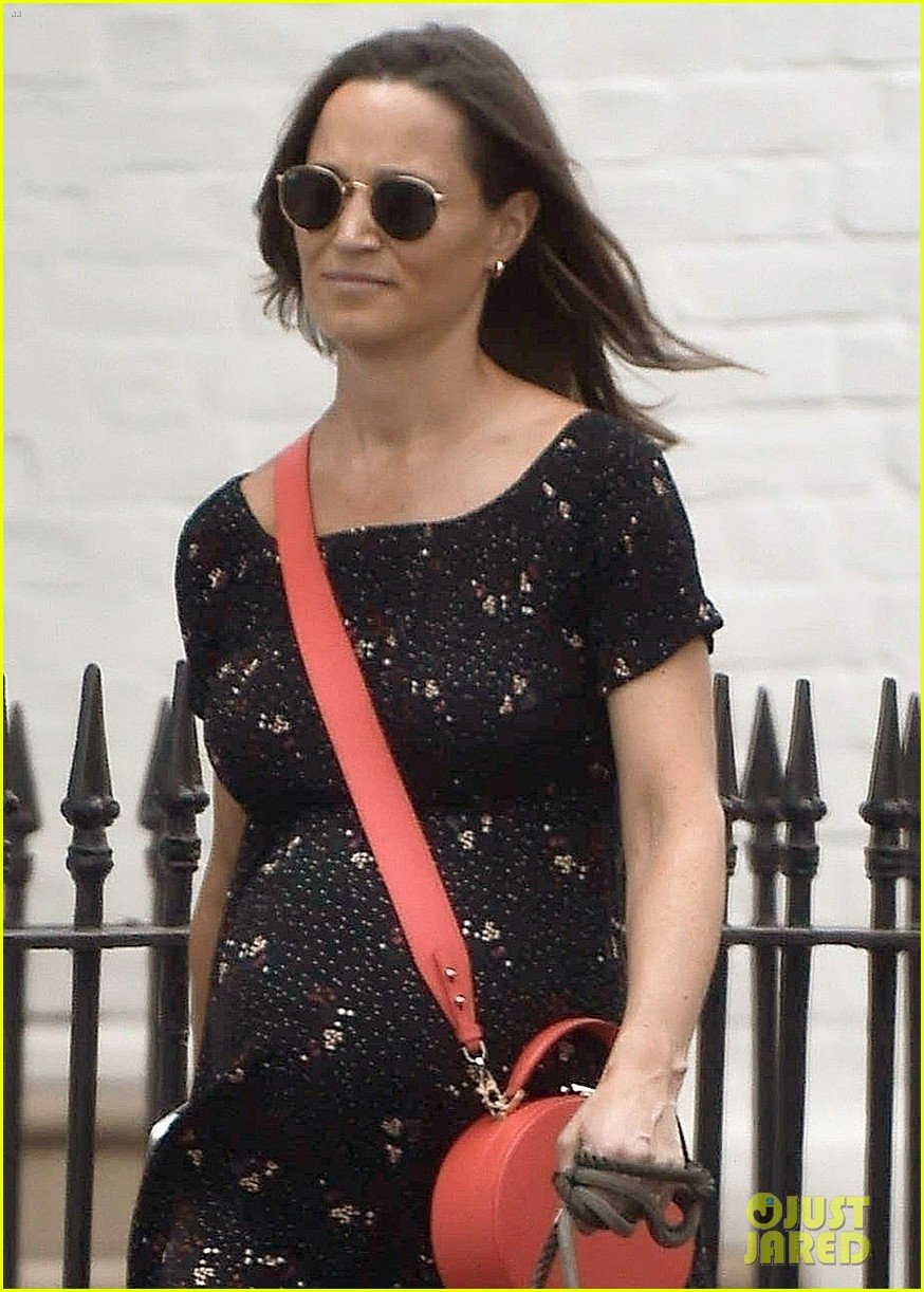 Pippa Middleton Shows Her Baby Bump While Taking Her Pups on a Walk