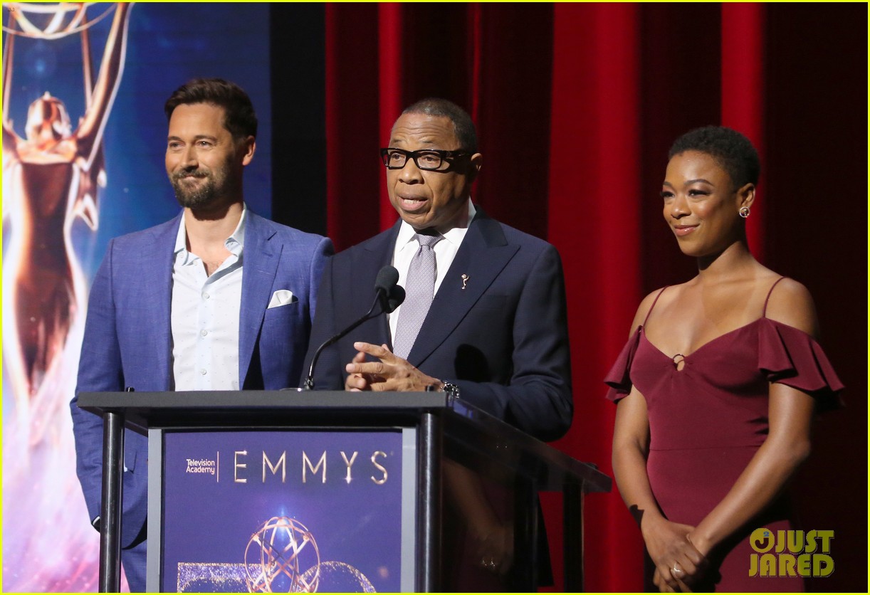 samira wiley ryan eggold team up to announce emmy awards 2018 nominations 044113507