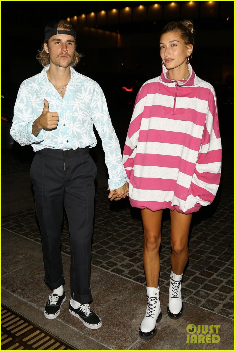Justin Bieber & Hailey Baldwin Hold Hands After Night Out Photo