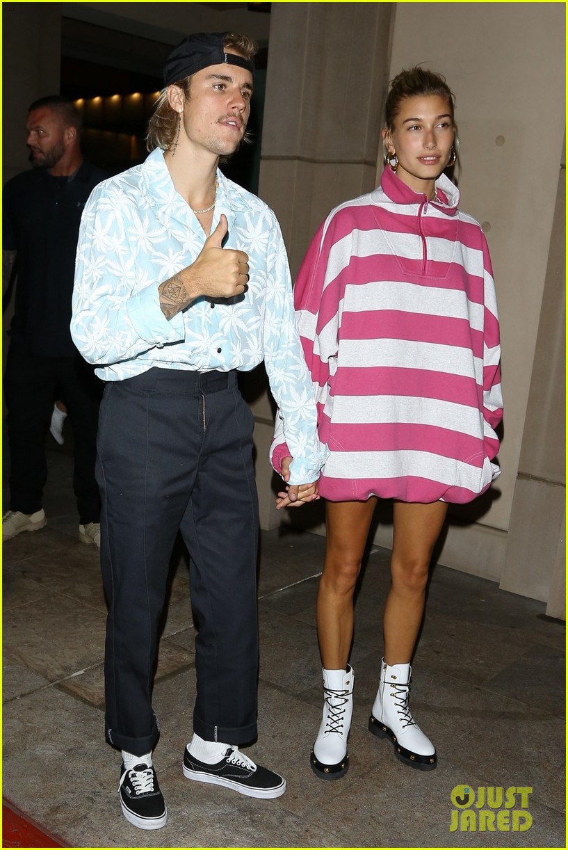 Justin Bieber & Hailey Baldwin Hold Hands After Night Out Photo