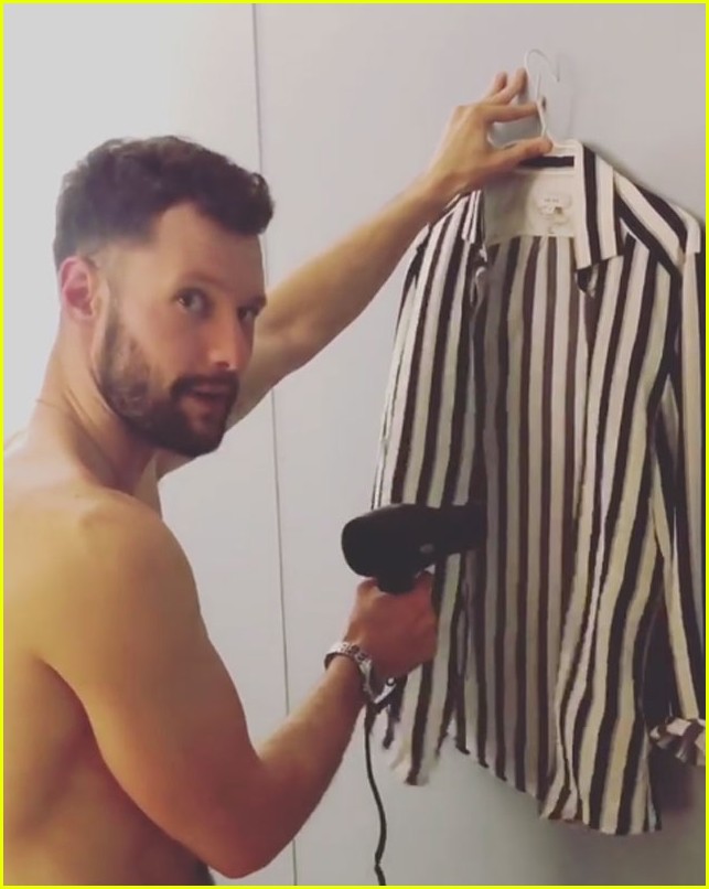 Calum Scott Goes Shirtless While Drying His Shirt on Tour: Photo 4127650 Shirtless Photos