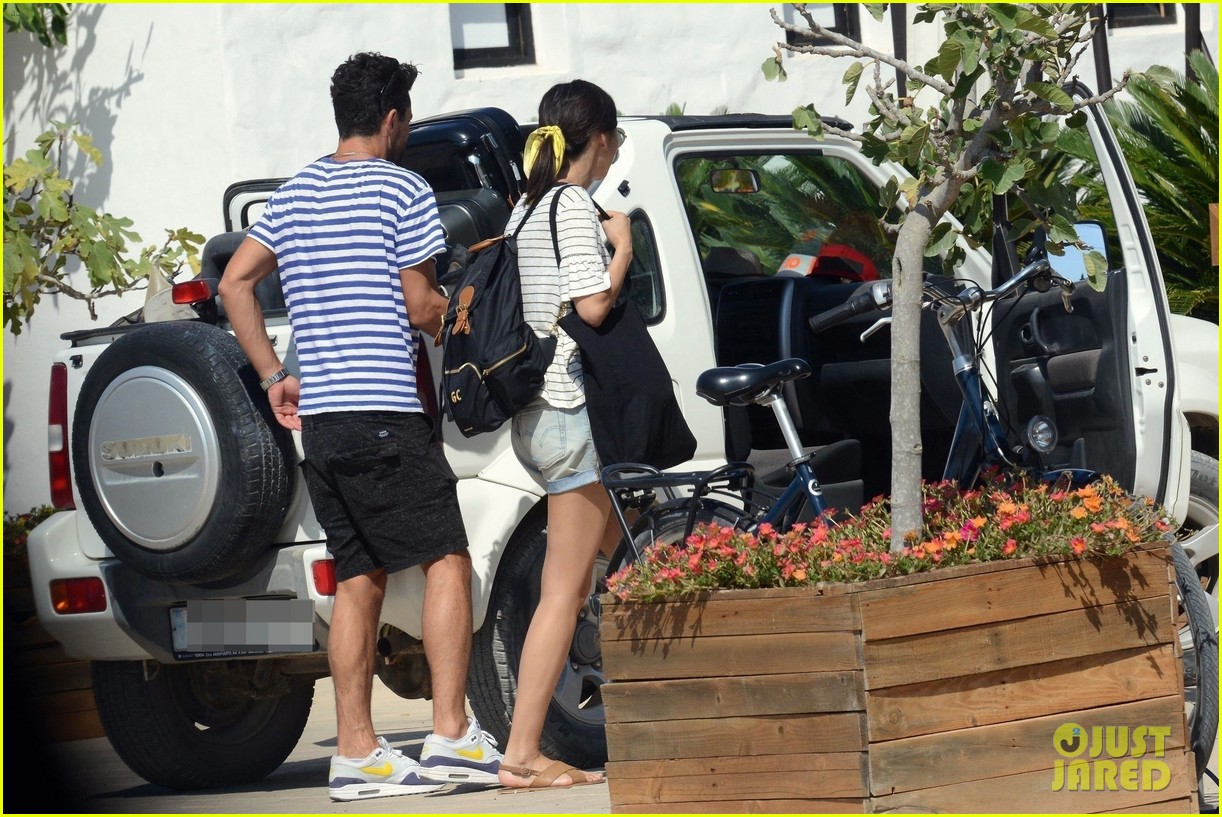 dominic cooper gemma chan pack up spain 03