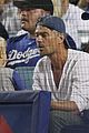 josh duhamel spends quality time with son axl at dodgers game 08