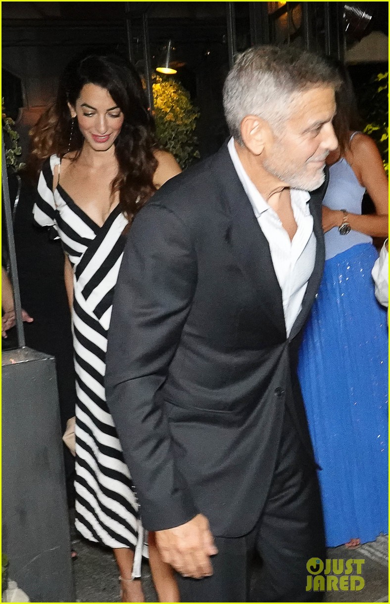 george amal clooney dinner in italy 07