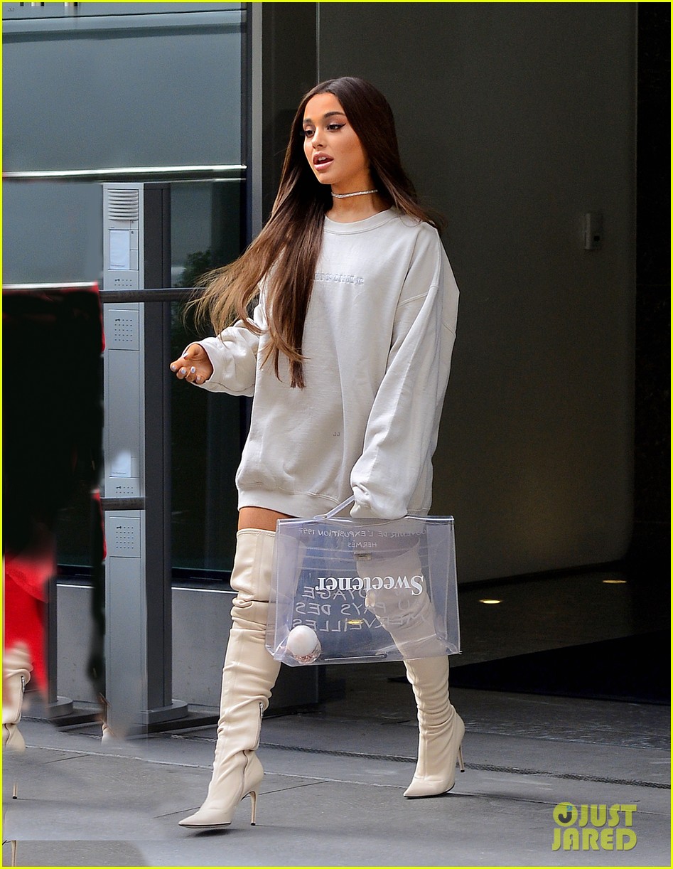 ariana grande steps out after releasing new album sweetener 11