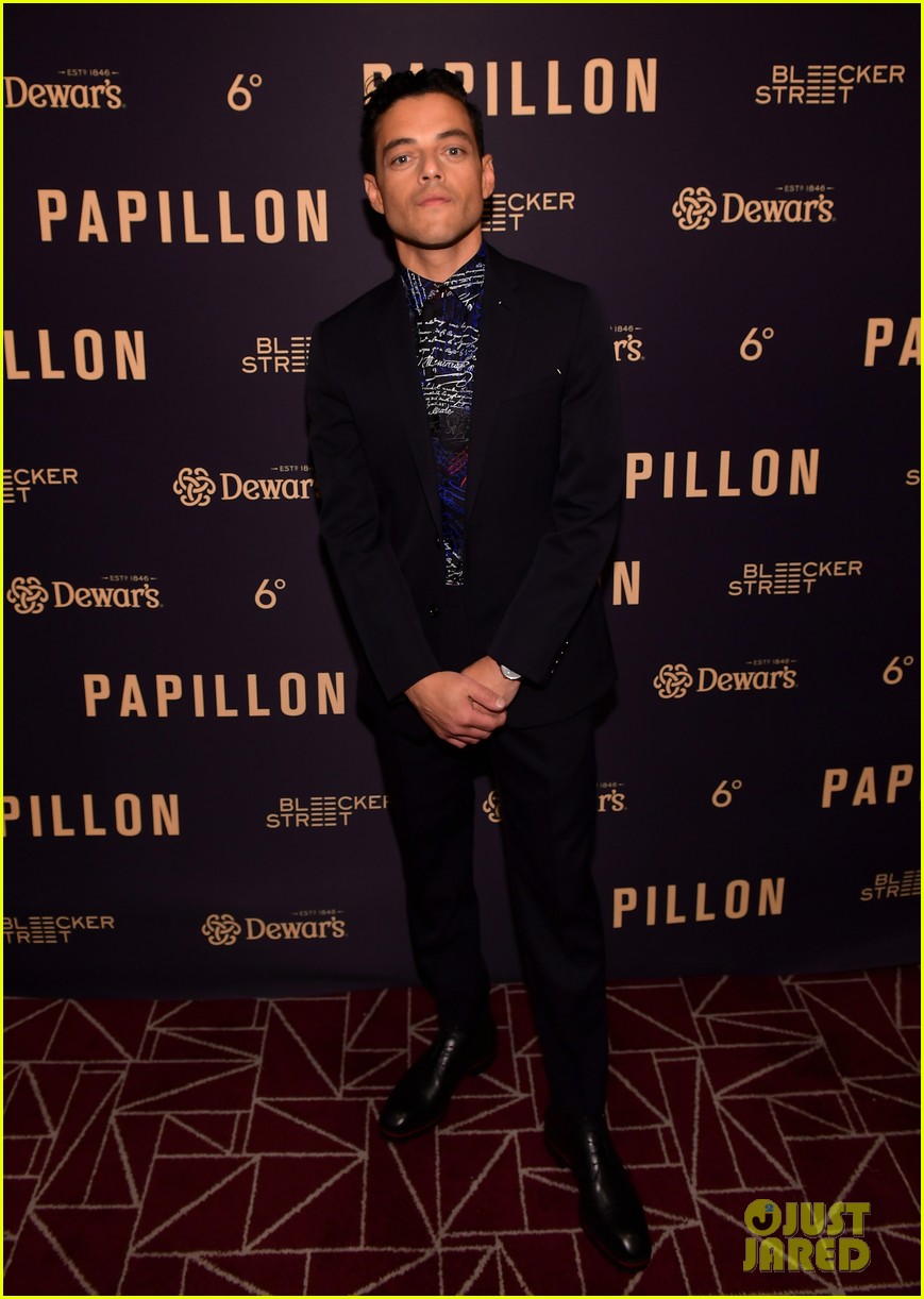charlie hunnam rami malek team up for papillon l a special screening 144131186
