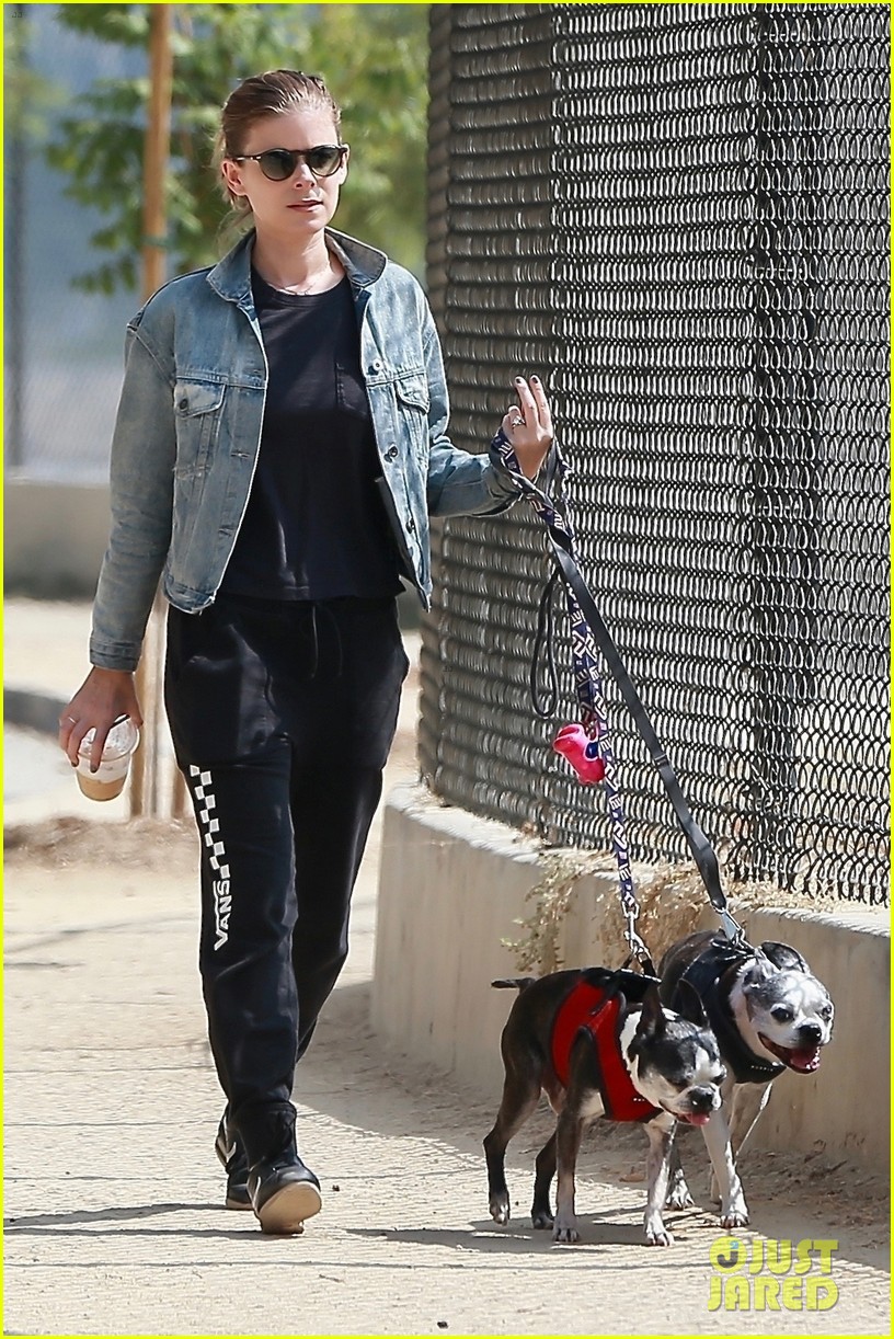kate mara spends time with her mom and dogs while out in la 024135225