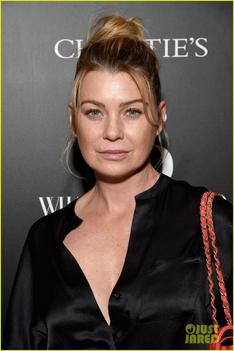 ellen pompeo steps out for what goes around comes around 25th anniversary 074133113