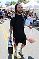 pete wentz loads up on groceries at farmers market 03