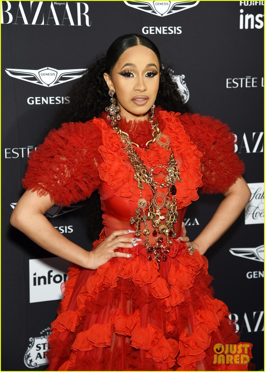 cardi b leaves party with bump on her head 164143891