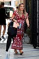 hilary duff shows off major baby bump at the salon 01