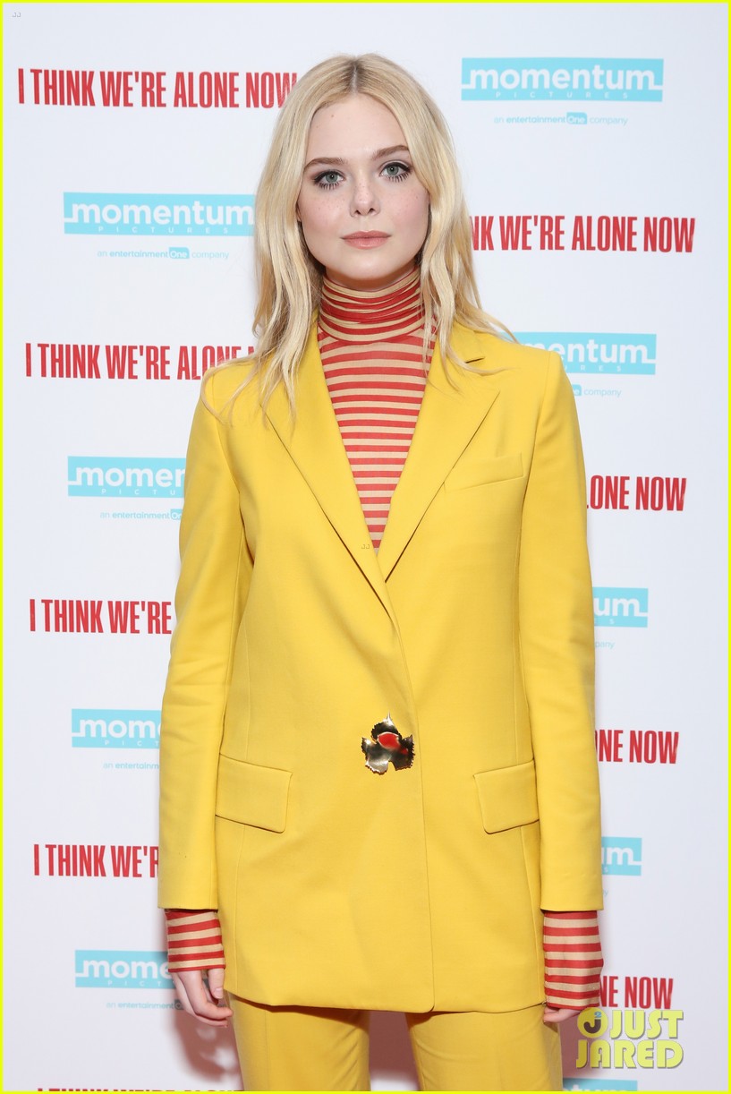 elle fanning think alone now nyc premiere 02