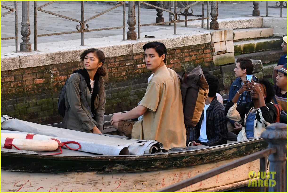Tom Holland & Zendaya Film 'Spider-Man: Far From Home' in the Canals in