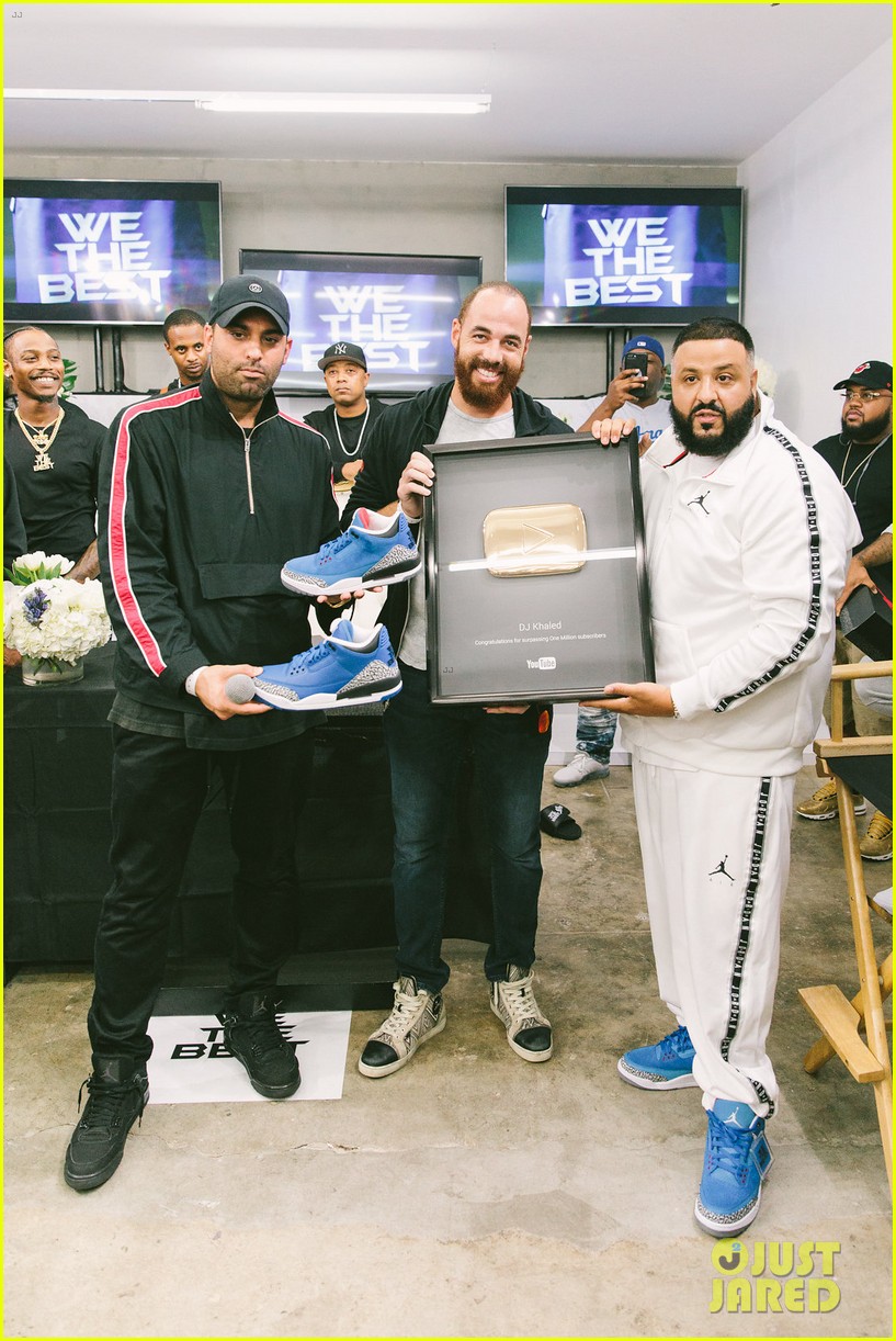 dj khaled gets support from mark wahlberg at air jordan 3 unveiling 064154046