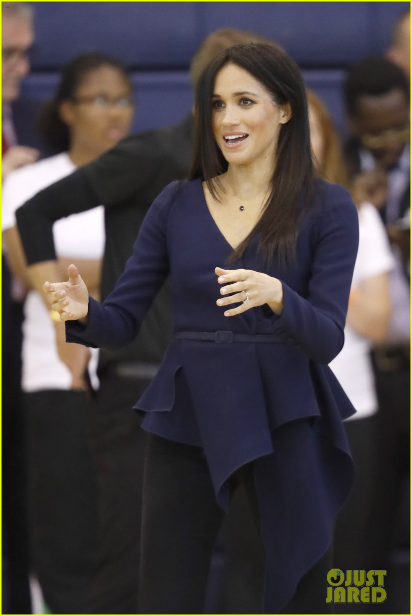 Duchess Meghan Markle Throws a Ball with Guests at Coach Core Awards