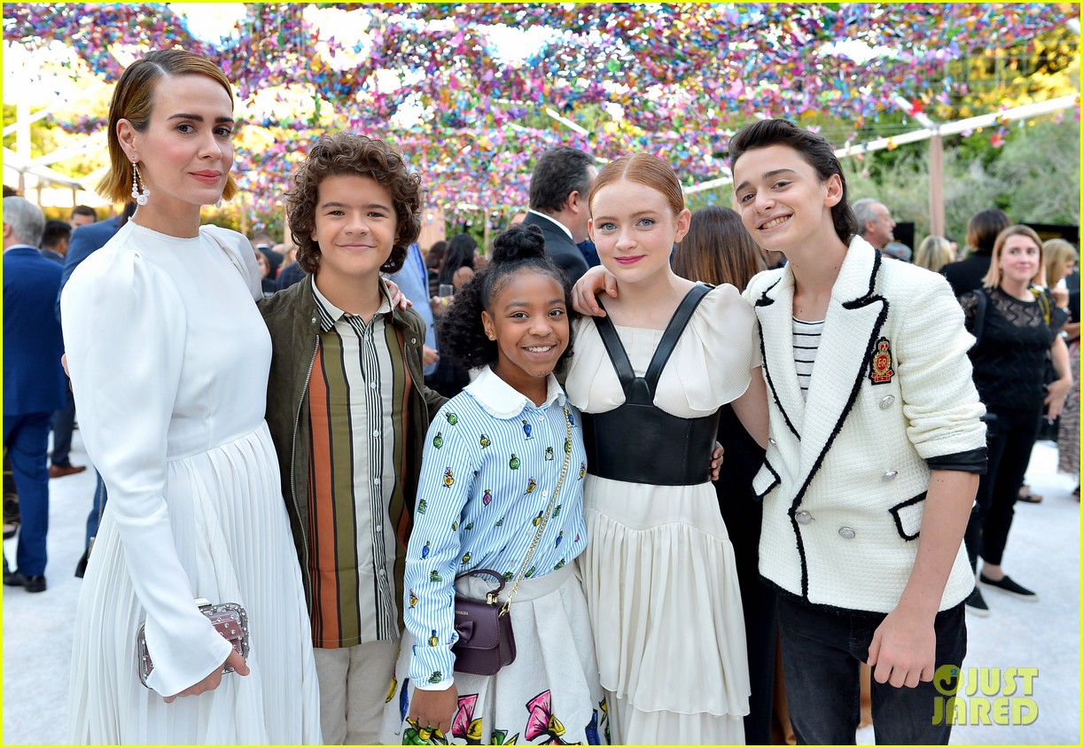 millie bobby brown stranger things costars attend netflix emmy nominee toast 044147511