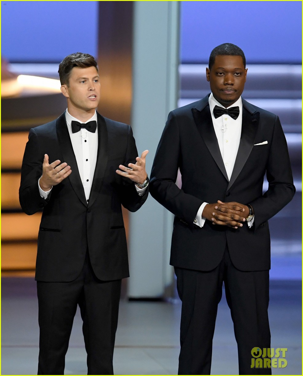 colin jost michael che opening monologue emmy awards 2018 04