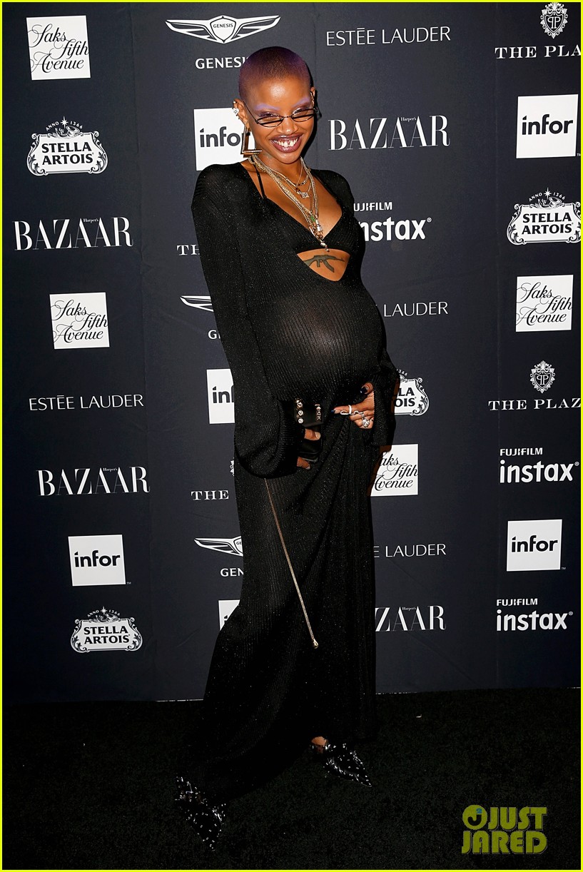 Model Slick Woods Gives Birth Hours After Walking Rihanna's Runway in