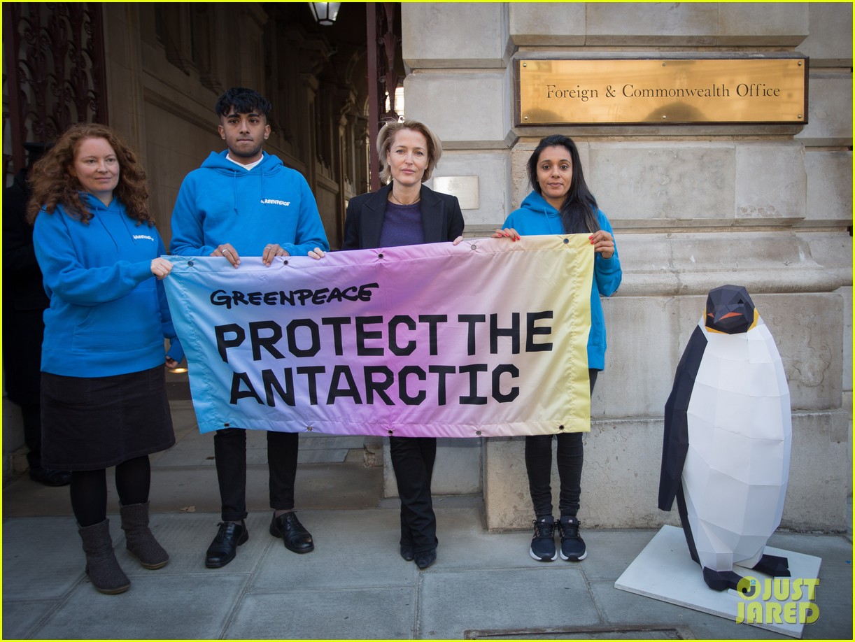 gillian anderson delivers antarctic sanctuary petition to uk government 02