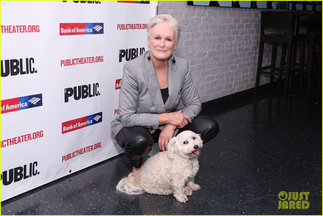 glenn close celebrates mother of the maid opening with her pup pip 024166822