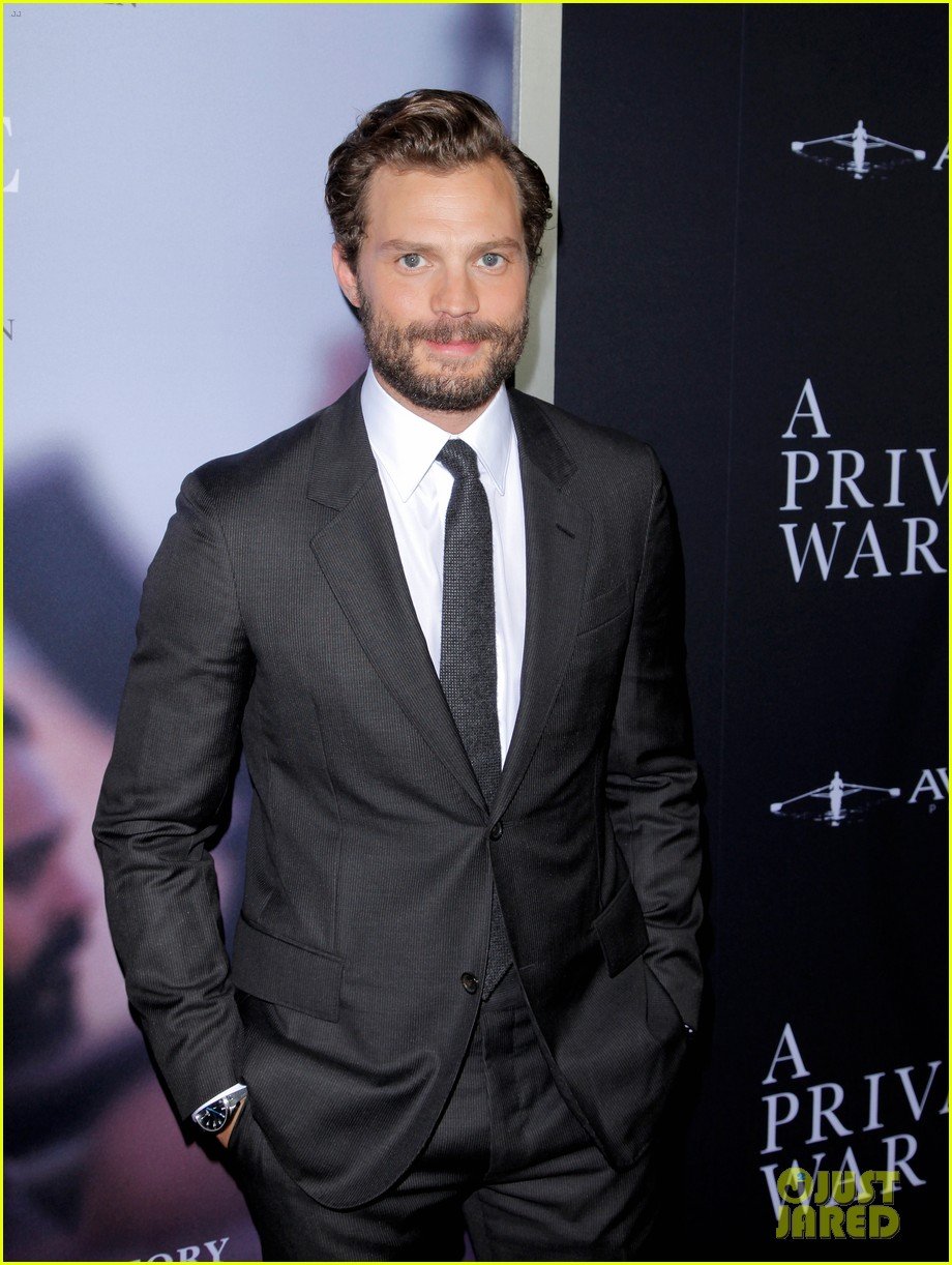 jamie dornan rosamund pike step out for a private war los angeles premiere 024170229