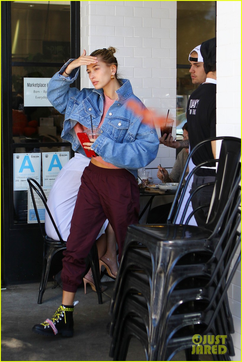Justin Bieber & Hailey Baldwin Hit Up Their Favorite Brunch Spot Photo