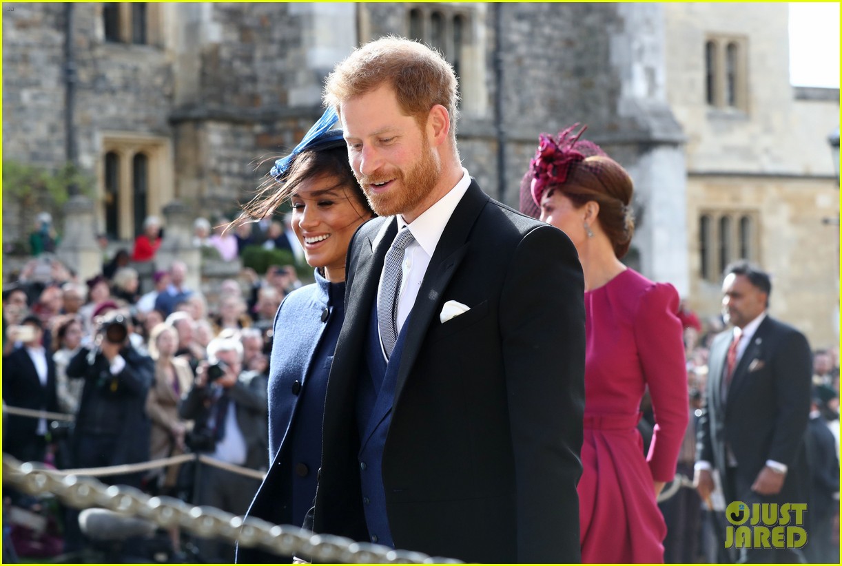 Prince Harry & Meghan Markle Attend His Cousin Princess Eugenie's Royal