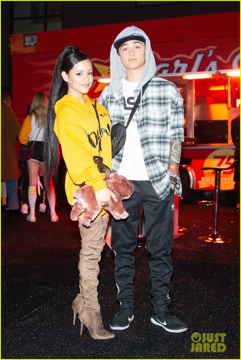 Jenna Ortega & Asher Angel Dress as Ariana Grande & Pete Davidson