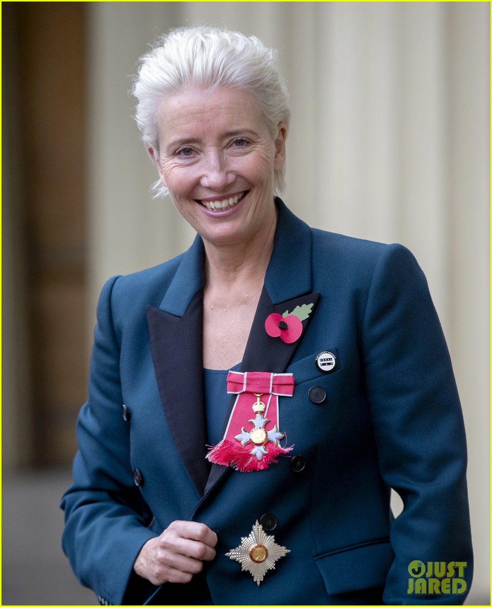 Emma Thompson Defends Wearing White Sneakers to Dame at