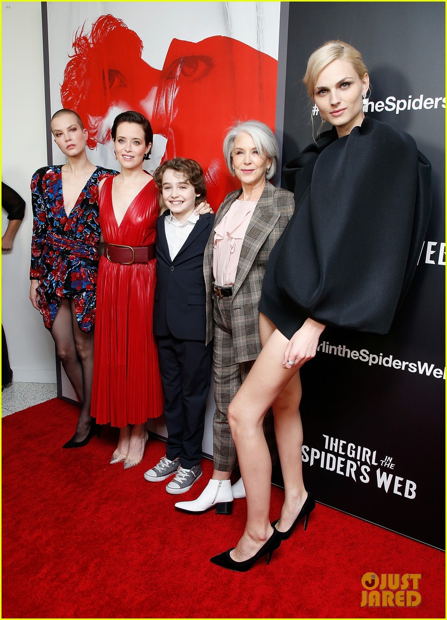 claire foy joins the girl in the spiders web cast for nyc premiere 01