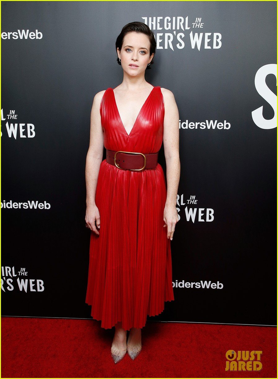 claire foy joins the girl in the spiders web cast for nyc premiere 03