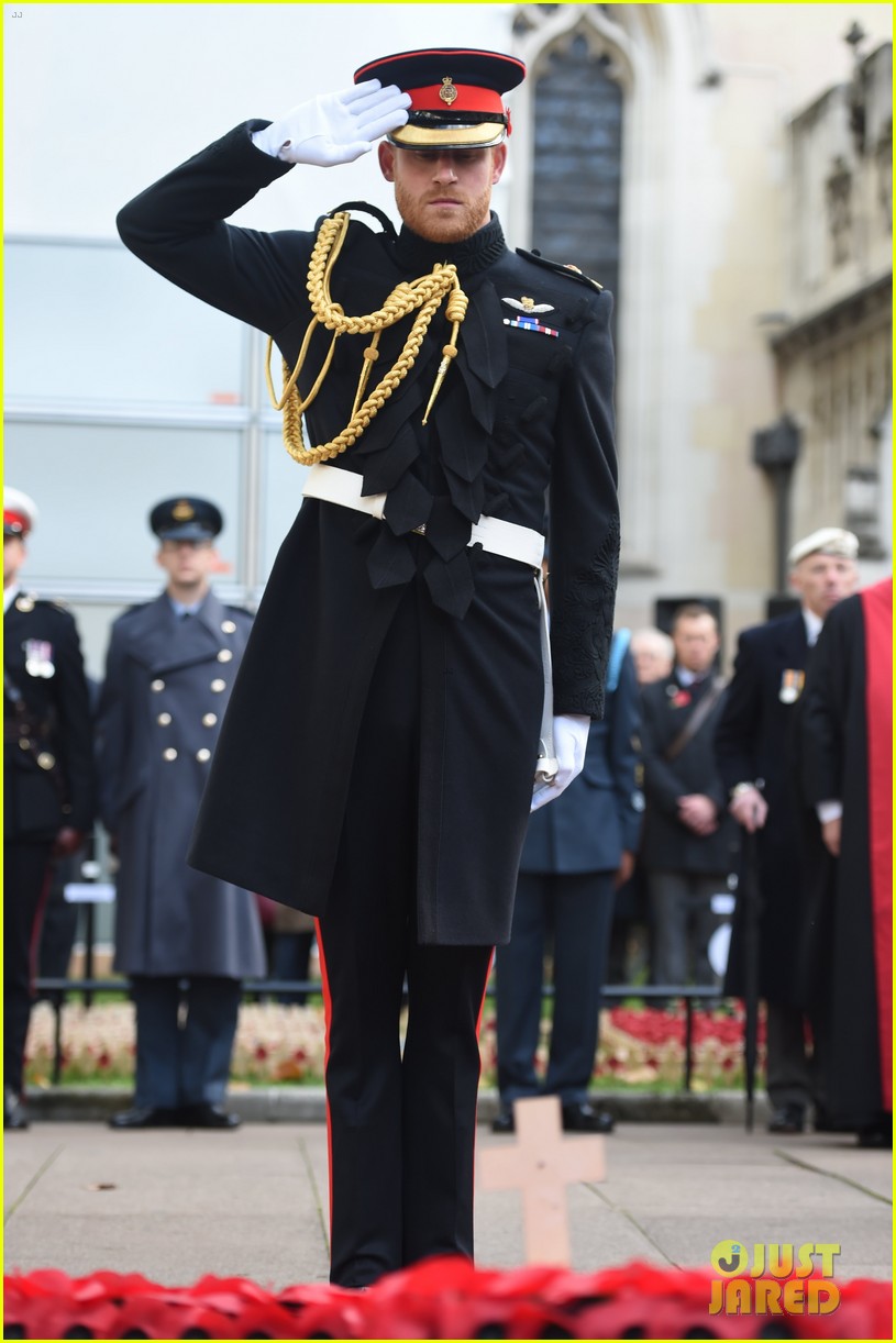 prince harry suits up for field of remembrance day at westminter abbey 06