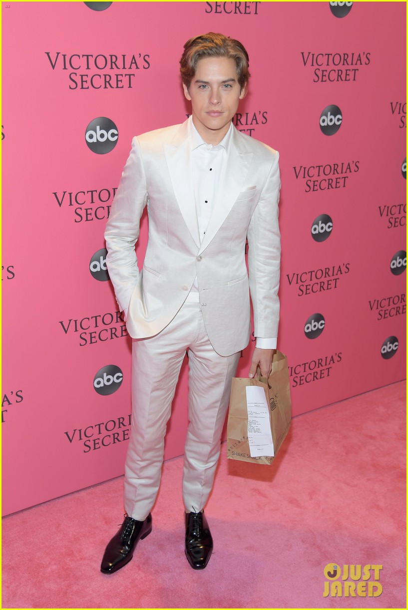 Barbara Palvin's Boyfriend Dylan Sprouse Brings Her Burgers at Victoria