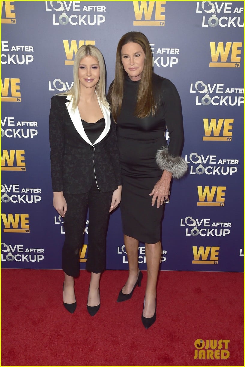 caitlyn jenner gets support from sophia hutchins at love after lockup return celebration 364197596