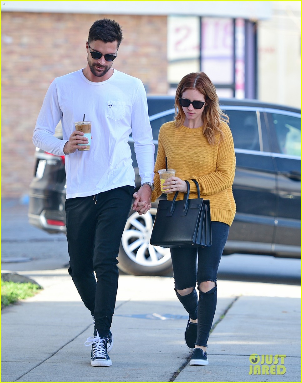 brittany snow boyfriend tyler stanaland step out for coffee 064201742