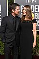 christian bale is supported by wife sibi golden globes 02