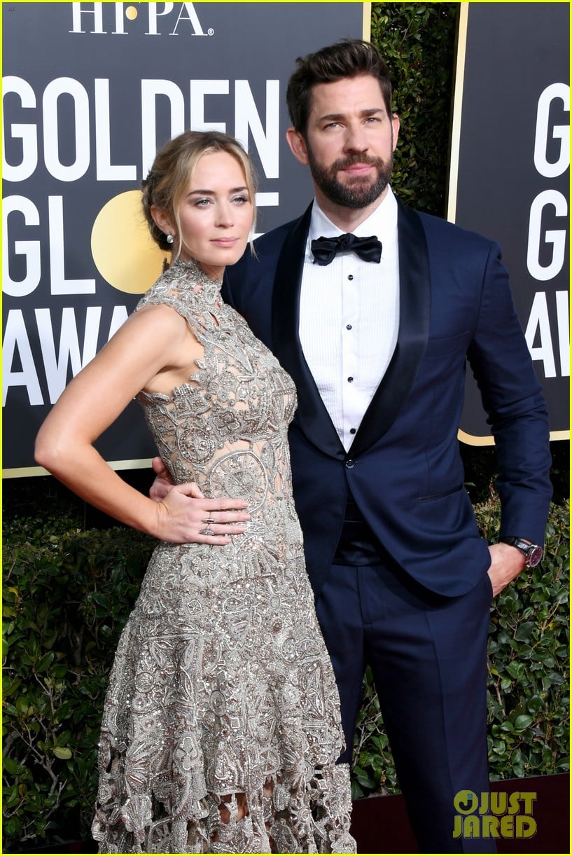 Emily Blunt & John Krasinski Are Picture Perfect at Golden Globes 2019
