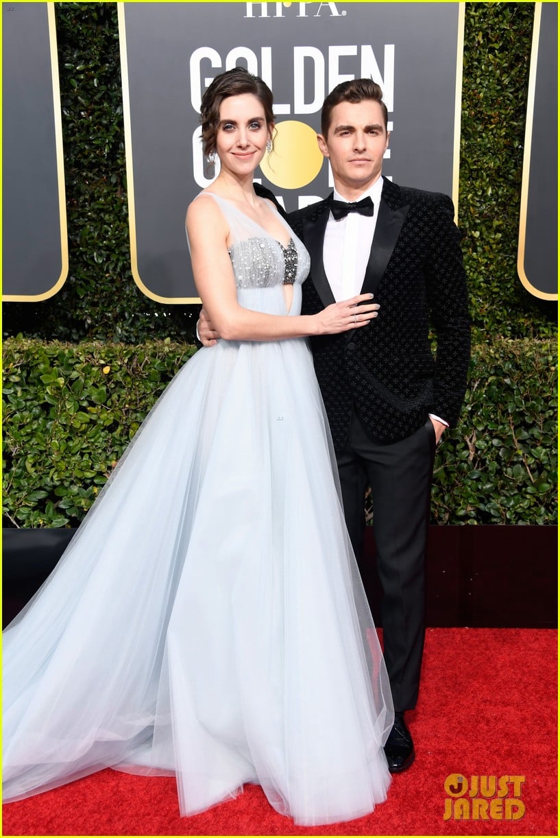 Alison Brie & Dave Franco Walk Golden Globes 2019 Red Carpet After